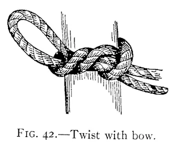 Illustration: FIG. 42.—Twist with bow.