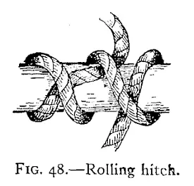 Illustration: FIG. 48.—Rolling hitch.