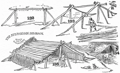 Details of the Stefansson sod shack.